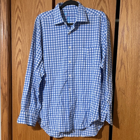 J Mclaughlin Other - Classic Blue Gingham Men's Button-Down Shirt